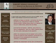 Tablet Screenshot of cabinet-cougoulat.fr